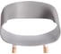 Стул Tetchair QXX mod. C1058-1, 1 шт в упаковке пластик/дерево, 60x53x81 см, Grey серый 92717, натуральный 21656 5