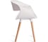 Стул Tetchair QXX mod. C1058-1, 1 шт в упаковке пластик/дерево, 60x53x81 см, White белый 70029/ натуральный 21657 2