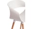 Стул Tetchair QXX mod. C1058-1, 1 шт в упаковке пластик/дерево, 60x53x81 см, White белый 70029/ натуральный 21657 6