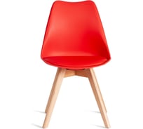 Стул Tetchair 4 шт TULIP mod. 73-1 дерево/пластик/экокожа, 47,5x55x80 см, Красный Red 21121