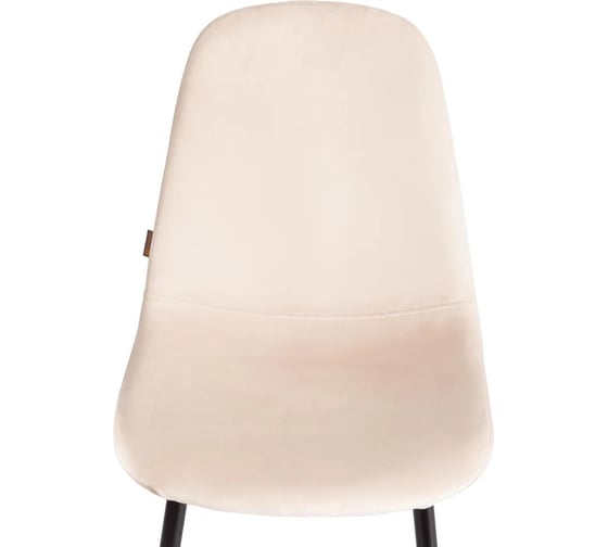Стул Tetchair BREEZE mod. JSC-58, 1 шт в упаковке Велюр/металл, 44x53x86 см, beige бежевый HLR2, черный 21553