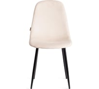 Стул Tetchair 4 шт BREEZE mod. JSC-58 Велюр/металл, 44x53x86 см, beige бежевый HLR2, черный 21130