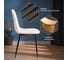 Стул Tetchair 4 шт BREEZE mod. JSC-58 Велюр/металл, 44x53x86 см, beige бежевый HLR2, черный 21130 4