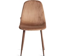 Стул Tetchair 4 шт BREEZE mod. JSC-58 Велюр/металл, 44x53x86 см, Dark brown темно-коричневый HLR11, орех 21209