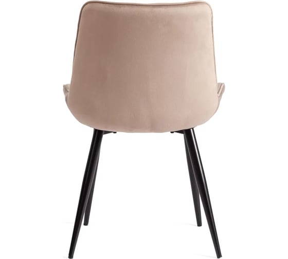 Стул Tetchair ABRUZZO mod. 8060 , 1 шт в упаковке металл/вельвет, 54x62x83 см, бежевый HLR 8/черный 21390