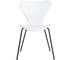 Стул Tetchair 5 шт Jacobsen mod DC 102-1 пластик/металл, 45x54.5x80 см, White белый, Black черный 21265 1