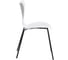 Стул Tetchair 5 шт Jacobsen mod DC 102-1 пластик/металл, 45x54.5x80 см, White белый, Black черный 21265 2