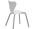 Стул Tetchair 5 шт Jacobsen mod DC 102-1 пластик/металл, 45x54.5x80 см, White белый, Black черный 21265 3