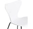Стул Tetchair 5 шт Jacobsen mod DC 102-1 пластик/металл, 45x54.5x80 см, White белый, Black черный 21265 7