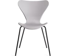 Стул Tetchair 5 шт Jacobsen mod DC 102-1 пластик/металл, 45x54.5x80 см, Grey cерый, Black черный 21264