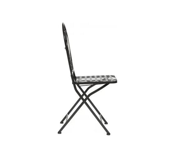 Стул Tetchair 2 шт Secret de Maison VICENZA mod. PL08-1070-1-GBRN металл, 36x35x91 см, черный/плитка ASTRA 11875