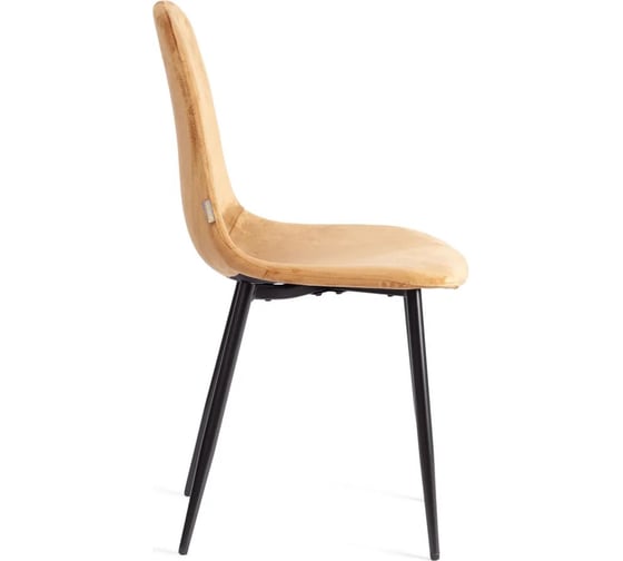 Стул Tetchair 4 шт BREEZE mod. JSC-58 Велюр/металл, 44x53x86 см, brown коричневый HLR12, черный 21132