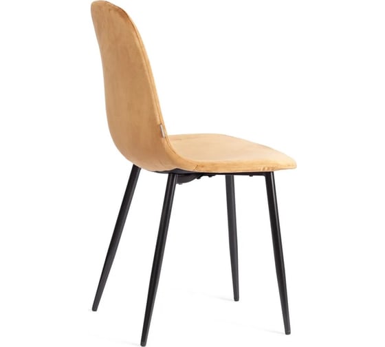 Стул Tetchair 4 шт BREEZE mod. JSC-58 Велюр/металл, 44x53x86 см, brown коричневый HLR12, черный 21132