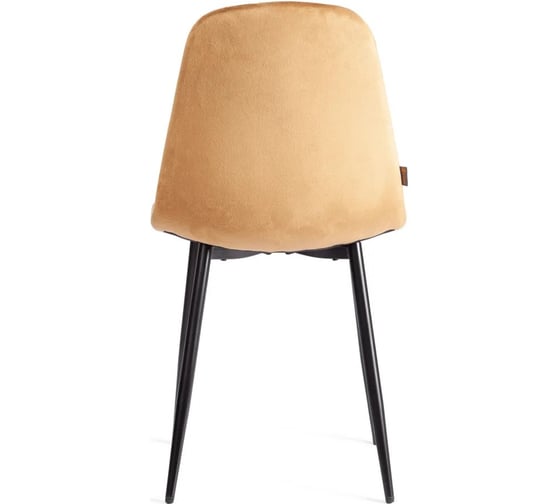 Стул Tetchair 4 шт BREEZE mod. JSC-58 Велюр/металл, 44x53x86 см, brown коричневый HLR12, черный 21132