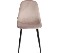 Стул Tetchair 4 шт BREEZE mod. JSC-58 Велюр/металл, 44x53x86 см, coffee кофейный HLR 9, черный 21134