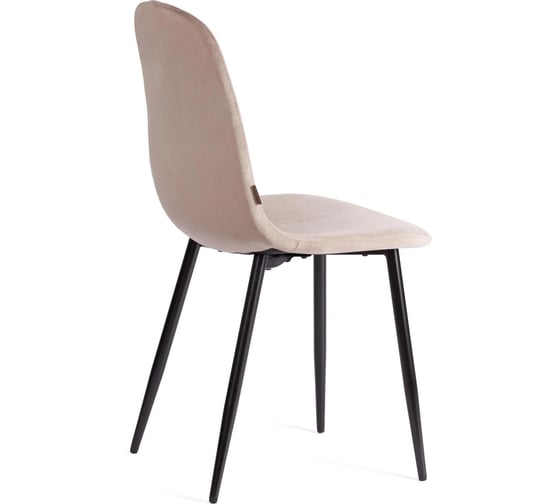 Стул Tetchair 4 шт BREEZE mod. JSC-58 Велюр/металл, 44x53x86 см, coffee кофейный HLR 9, черный 21134