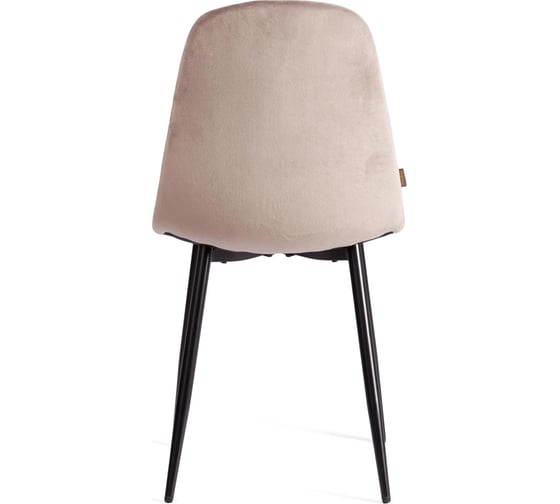Стул Tetchair 4 шт BREEZE mod. JSC-58 Велюр/металл, 44x53x86 см, coffee кофейный HLR 9, черный 21134