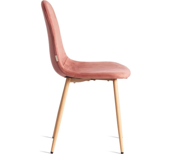 Стул Tetchair 4 шт BREEZE mod. JSC-58 Велюр/металл, 44x53x86 см, Coral коралловый HLR44, натуральный 21213