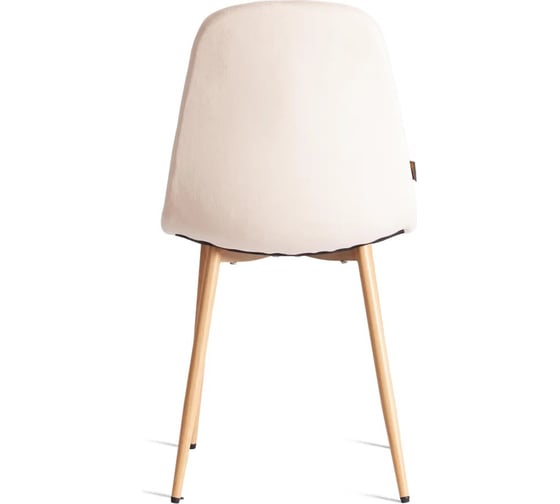 Стул Tetchair BREEZE mod. JSC-58, 1 шт в упаковке Велюр/металл, 44x53x86 см, Creamy кремовый HLR 5, натуральный 21559