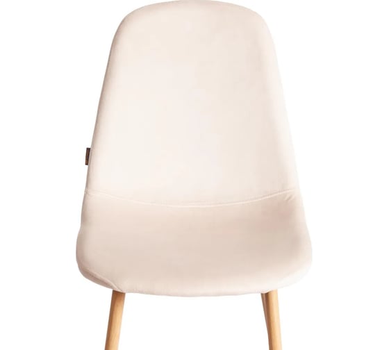 Стул Tetchair BREEZE mod. JSC-58, 1 шт в упаковке Велюр/металл, 44x53x86 см, Creamy кремовый HLR 5, натуральный 21559