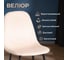 Стул Tetchair 4 шт BREEZE mod. JSC-58 Велюр/металл, 44x53x86 см, creamy кремовый HLR 5, черный 21133 6