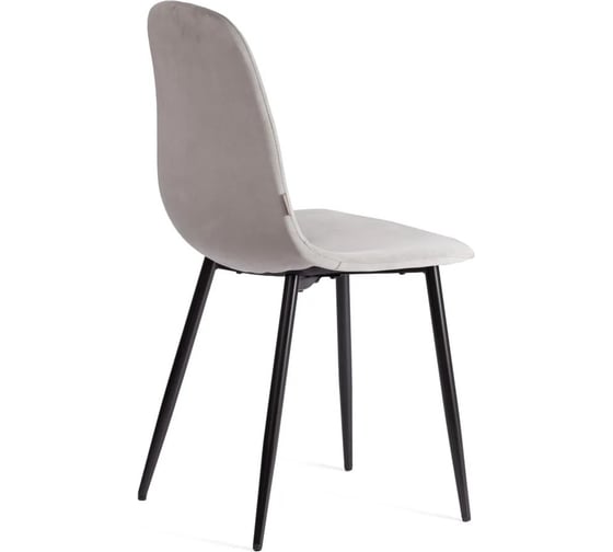Стул Tetchair BREEZE mod. JSC-58, 1 шт в упаковке Велюр/металл, 44x53x86 см, Dark grey темно-серый HLR24, черный 21562