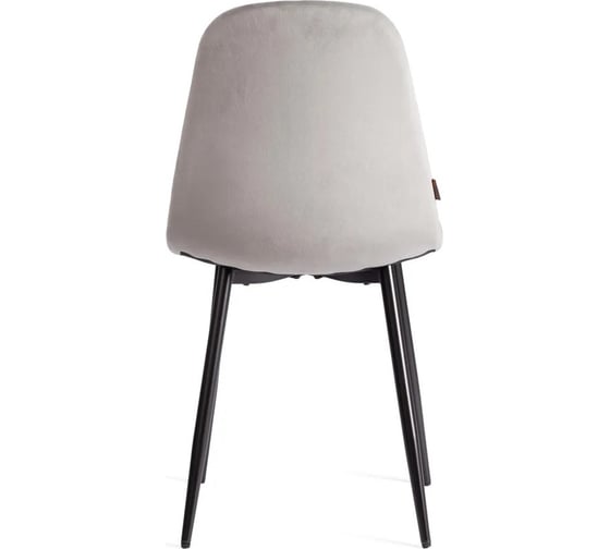 Стул Tetchair BREEZE mod. JSC-58, 1 шт в упаковке Велюр/металл, 44x53x86 см, Dark grey темно-серый HLR24, черный 21562
