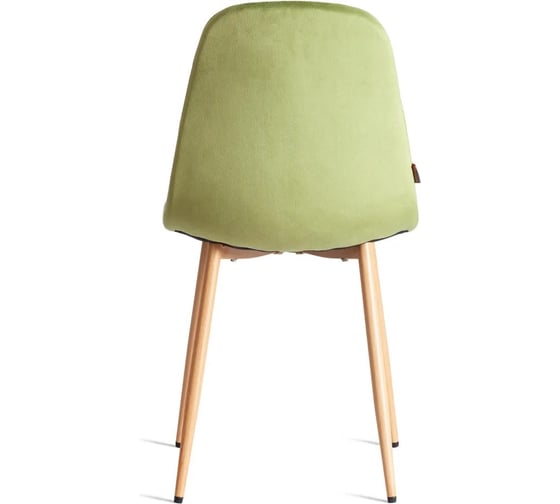 Стул Tetchair BREEZE mod. JSC-58, 1 шт в упаковке Велюр/металл, 44x53x86 см, Green зеленый HLR54, натуральный 21563