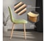 Стул Tetchair 4 шт BREEZE mod. JSC-58 Велюр/металл, 44x53x86 см, Green зеленый HLR54, натуральный 21214 4