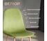Стул Tetchair 4 шт BREEZE mod. JSC-58 Велюр/металл, 44x53x86 см, Green зеленый HLR54, натуральный 21214 7
