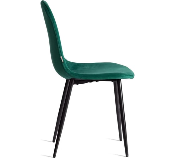 Стул Tetchair BREEZE mod. JSC-58, 1 шт в упаковке Велюр/металл, 44x53x86 см, Green зеленый HLR56, черный 21564