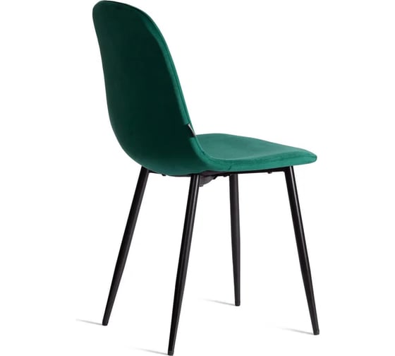 Стул Tetchair BREEZE mod. JSC-58, 1 шт в упаковке Велюр/металл, 44x53x86 см, Green зеленый HLR56, черный 21564
