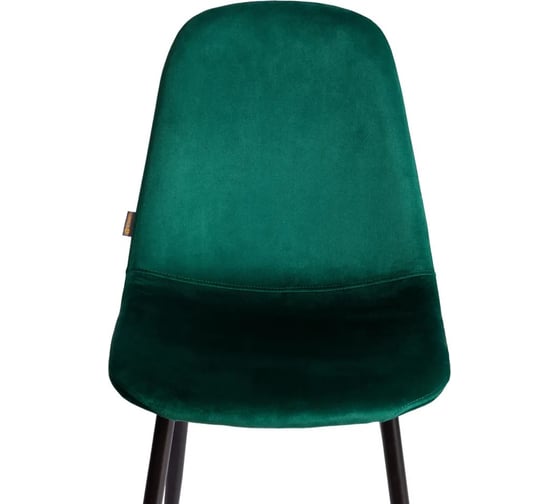 Стул Tetchair BREEZE mod. JSC-58, 1 шт в упаковке Велюр/металл, 44x53x86 см, Green зеленый HLR56, черный 21564