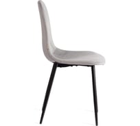 Стул Tetchair BREEZE mod. JSC-58, 1 шт в упаковке Велюр/металл, 44x53x86 см, grey серый HLR 19, черный 21565