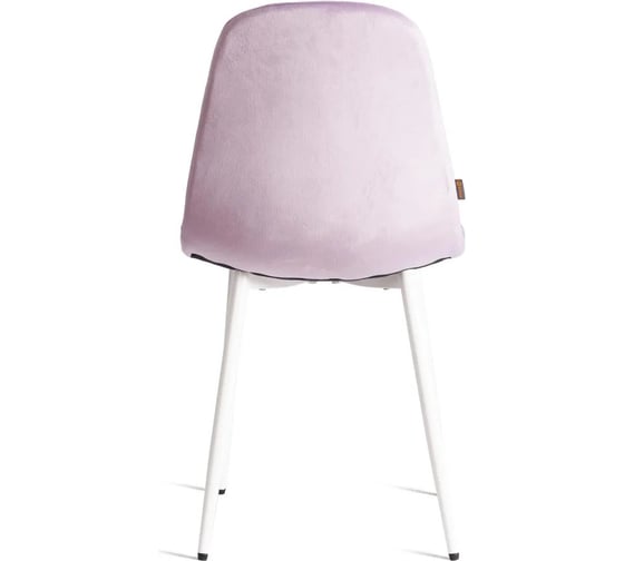 Стул Tetchair 4 шт BREEZE mod. JSC-58 Велюр/металл, 44x53x86 см, Lavender лавандовый HLR26, белый 21208