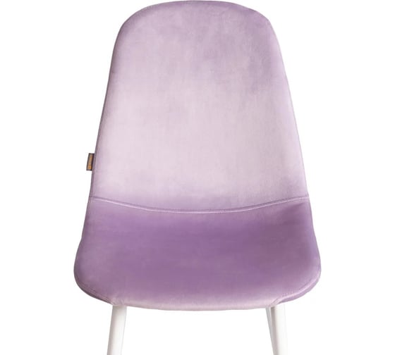 Стул Tetchair BREEZE mod. JSC-58, 1 шт в упаковке Велюр/металл, 44x53x86 см, Lavender лавандовый HLR26, белый 21566
