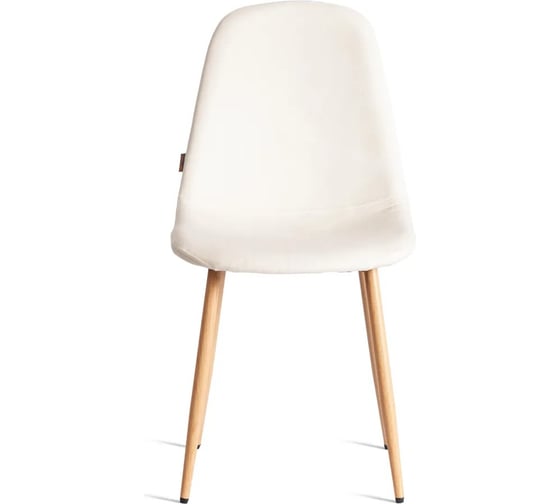 Стул Tetchair BREEZE mod. JSC-58, 1 шт в упаковке Велюр/металл, 44x53x86 см, Light beige светло-бежевый HLR1, натуральный 21567 1