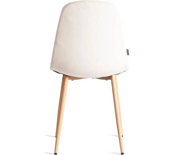 Стул Tetchair BREEZE mod. JSC-58, 1 шт в упаковке Велюр/металл, 44x53x86 см, Light beige светло-бежевый HLR1, натуральный 21567