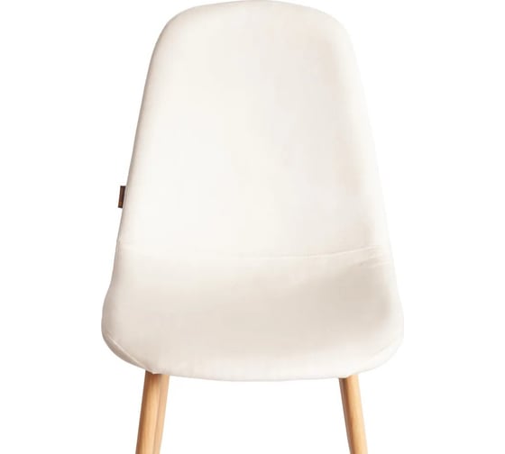 Стул Tetchair BREEZE mod. JSC-58, 1 шт в упаковке Велюр/металл, 44x53x86 см, Light beige светло-бежевый HLR1, натуральный 21567