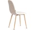Стул Tetchair BREEZE mod. JSC-58, 1 шт в упаковке Велюр/металл, 44x53x86 см, Light beige светло-бежевый HLR1, натуральный 21567 3