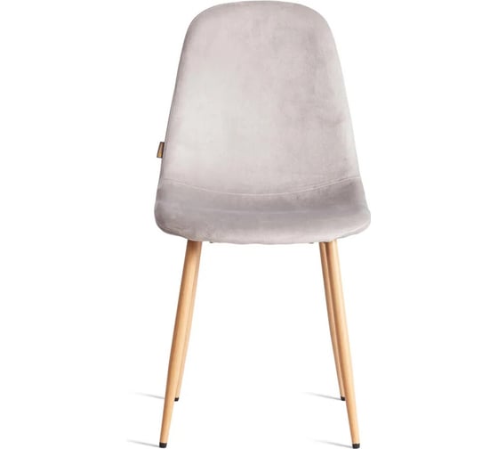 Стул Tetchair 4 шт BREEZE mod. JSC-58 Велюр/металл, 44x53x86 см, Light grey светло-серый HLR14, натуральный 21212 1