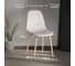 Стул Tetchair 4 шт BREEZE mod. JSC-58 Велюр/металл, 44x53x86 см, Light grey светло-серый HLR14, натуральный 21212 9
