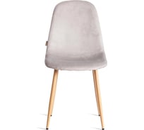 Стул Tetchair BREEZE mod. JSC-58, 1 шт в упаковке Велюр/металл, 44x53x86 см, Light grey светло-серый HLR14, натуральный 21569
