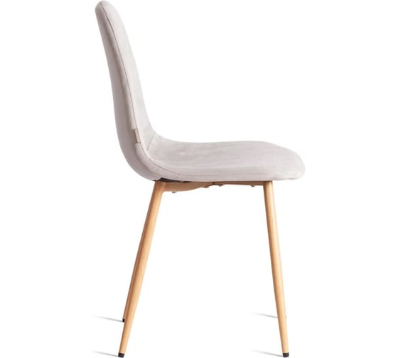 Стул Tetchair BREEZE mod. JSC-58, 1 шт в упаковке Велюр/металл, 44x53x86 см, Light grey светло-серый HLR14, натуральный 21569