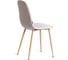 Стул Tetchair BREEZE mod. JSC-58, 1 шт в упаковке Велюр/металл, 44x53x86 см, Light grey светло-серый HLR14, натуральный 21569 3