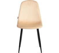 Стул Tetchair 4 шт BREEZE mod. JSC-58 Велюр/металл, 44x53x86 см, sandy песочный HLR6, черный 21131