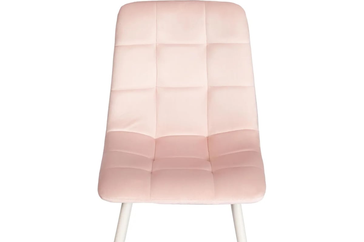 Стул Tetchair CHILLY mod. 7094-1, 1 шт в упаковке вельвет/металл,  44,5x52,5x86 см, pink розовый HLR39, белый 21429 - выгодная цена, отзывы,  характеристики, фото - купить в Москве и РФ