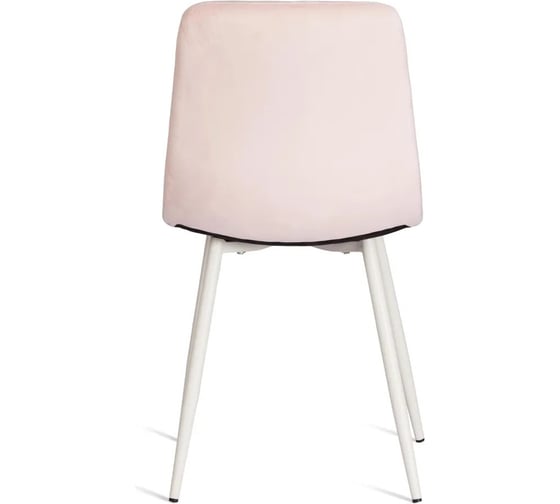Стул Tetchair CHILLY mod. 7094-1, 1 шт в упаковке вельвет/металл, 44,5x52,5x86 см, pink розовый HLR39, белый 21429