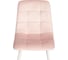 Стул Tetchair CHILLY mod. 7094-1, 1 шт в упаковке вельвет/металл, 44,5x52,5x86 см, pink розовый HLR39, белый 21429 5