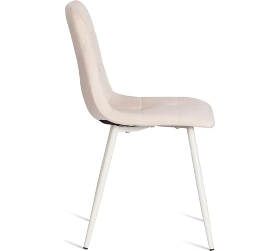 Стул Tetchair 4 шт CHILLY mod. 7094-1 вельвет/металл, 44,5x52,5x86 см, beige бежевый HLR2, белый 20418